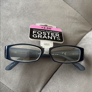 Foster Grant Blue Reading Glasses +2.50